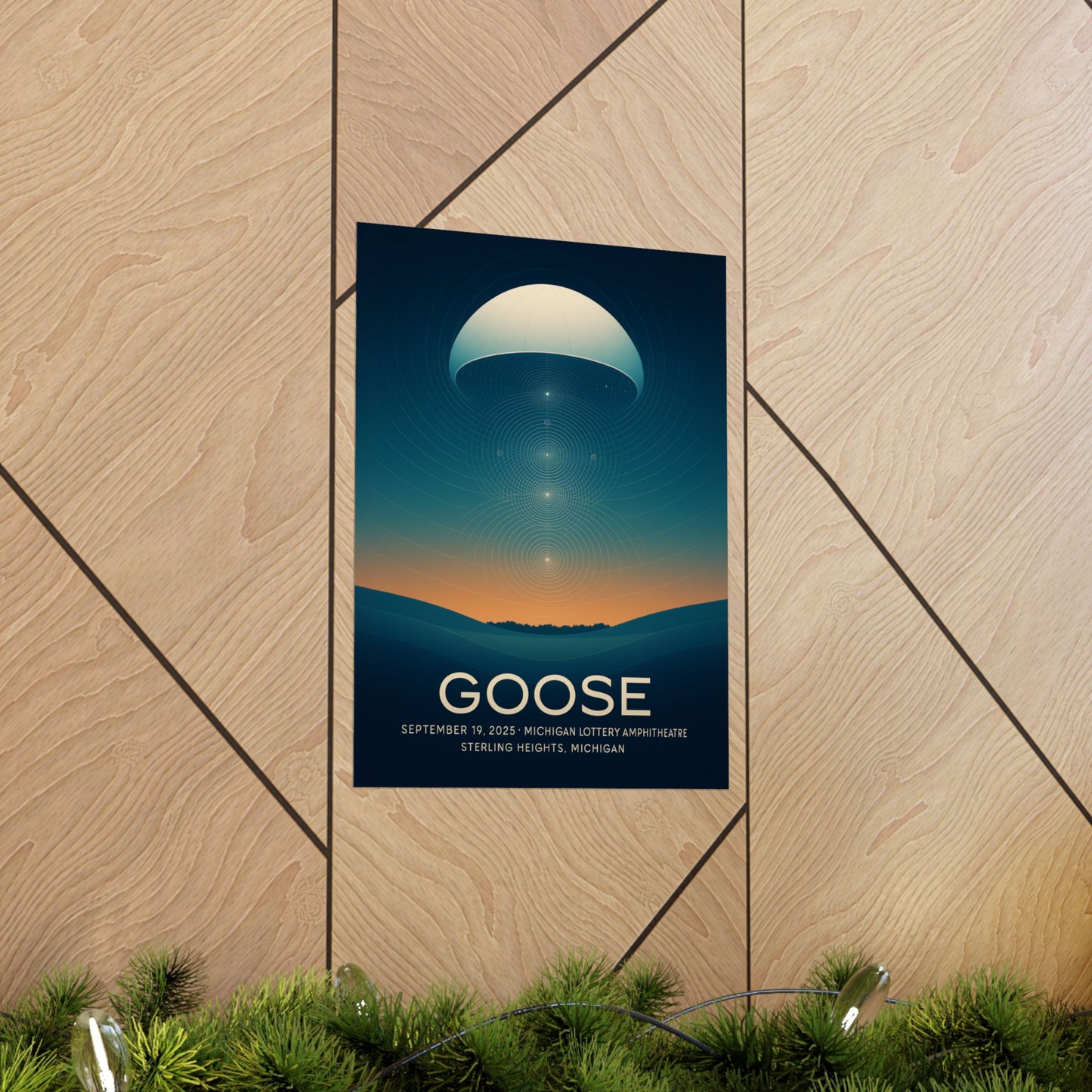 Goose Michigan Lottery Amphitheatre Concert Print | September 19, 2025 | Variant 1