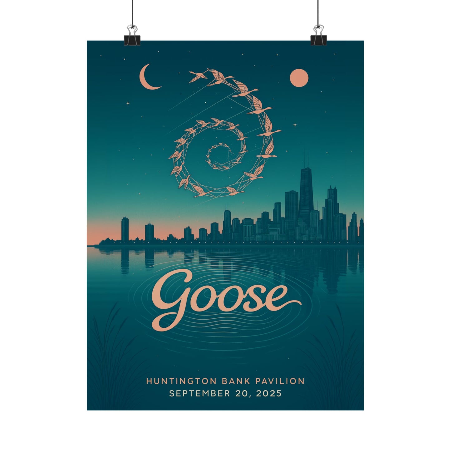 Goose Chicago Concert Poster | September 20, 2025 | Huntington Bank Pavilion | Variant 1