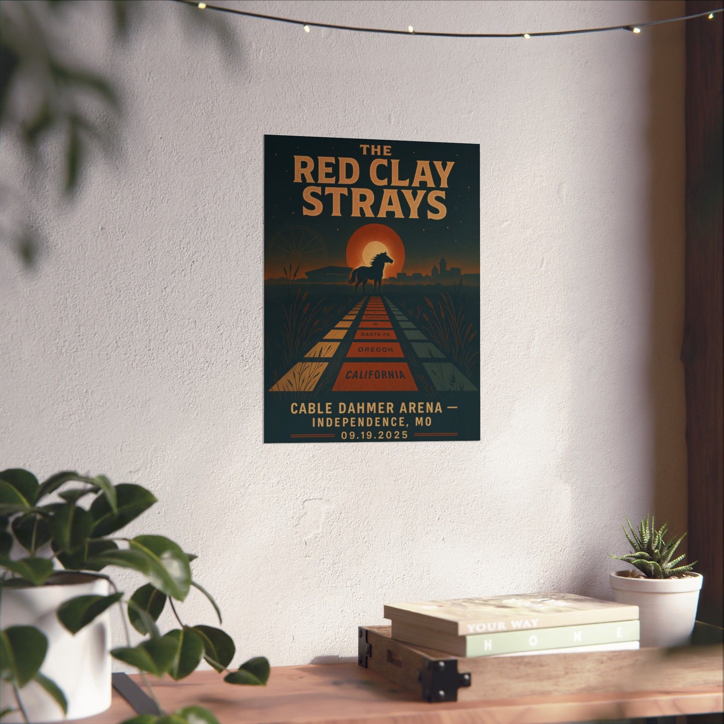 The Red Clay Strays Independence MO Concert Print | September 19, 2025 | Cable Dahmer Arena | Variant 2
