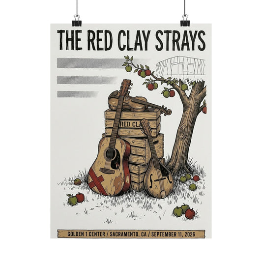 The Red Clay Strays | September 11, 2026 | Sacramento, CA | Concert Poster