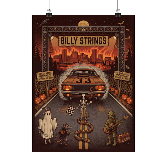 Billy Strings | October 30, 2026 | Baltimore, MD | Concert Poster
