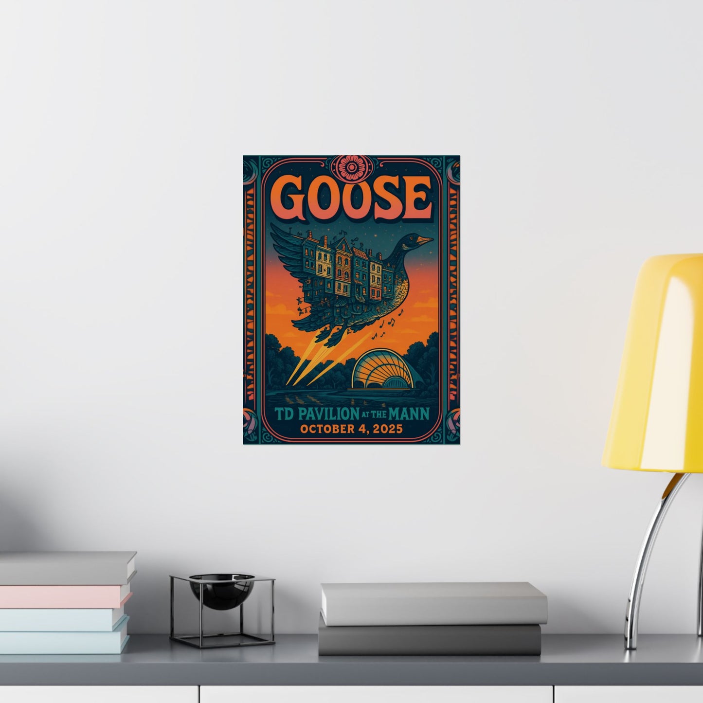Goose TD Pavilion at The Mann | October 4, 2025 | Philadelphia | Concert Poster | Limited Edition | Variant 2