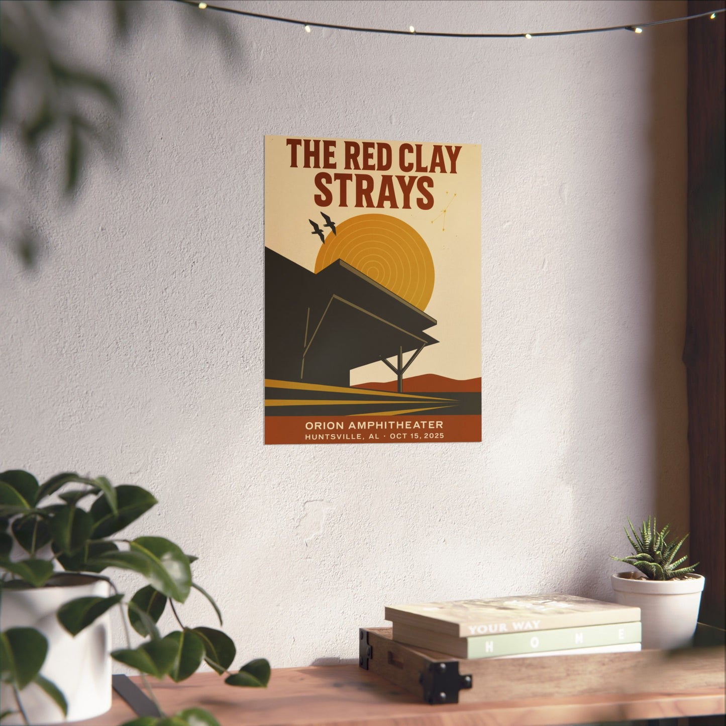 The Red Clay Strays Huntsville, AL Concert Print | October 15, 2025 | Orion Amphitheater | Variant 1