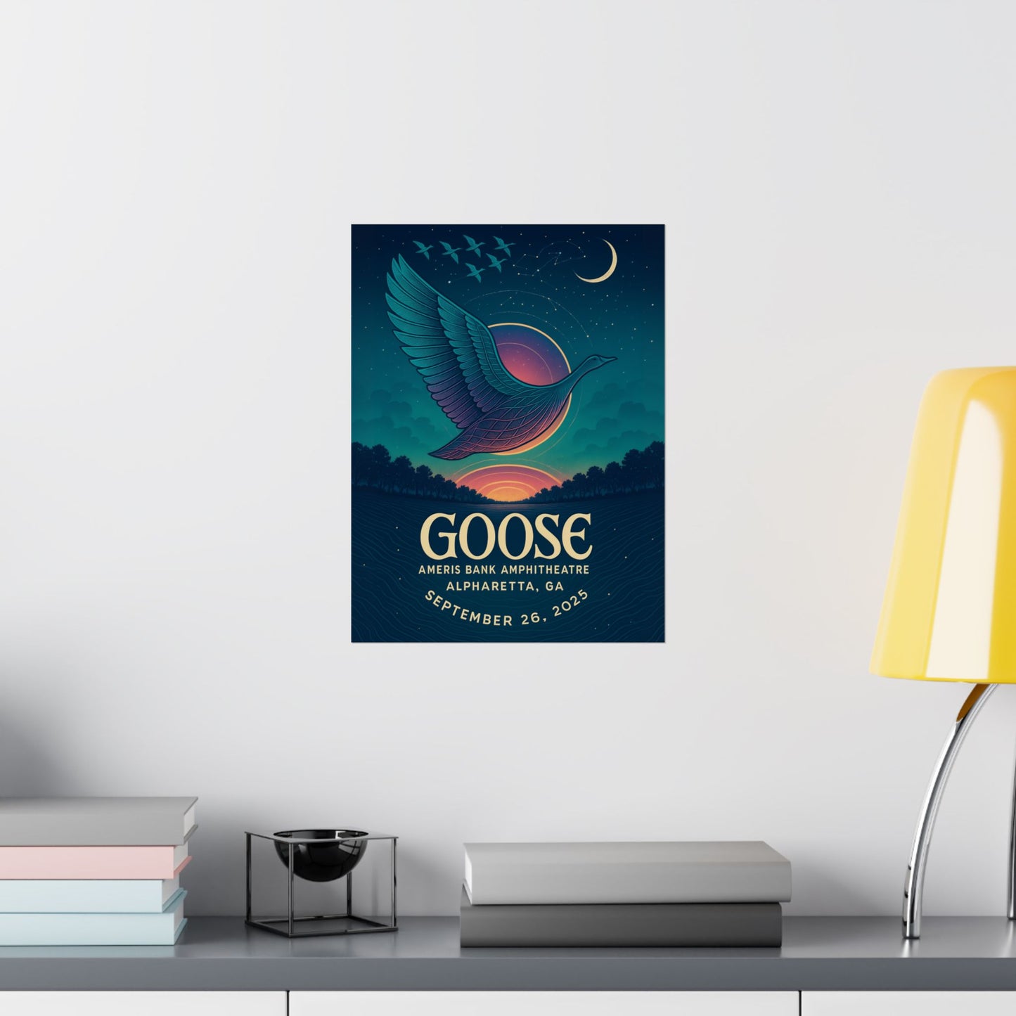 Goose Alpharetta September 26,2025 Concert Print | Ameris Bank Amphitheatre | Concert Print | Version 1