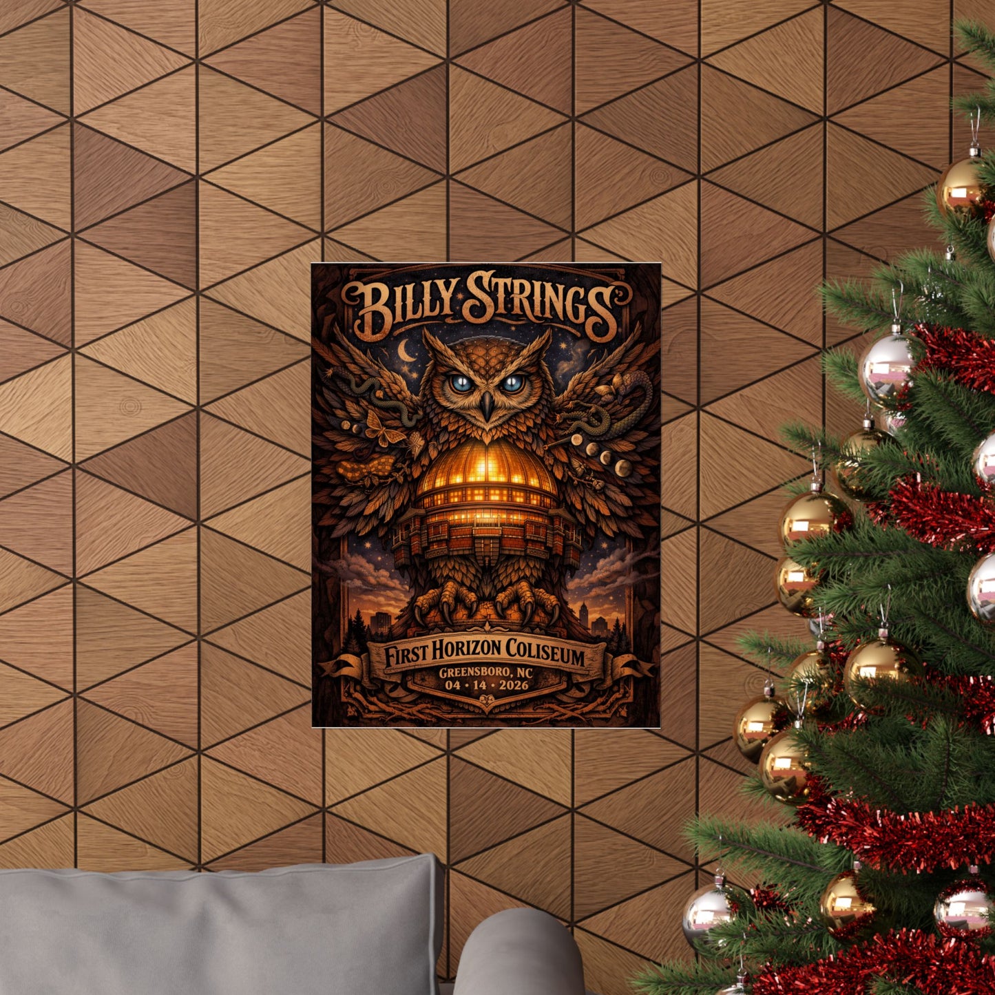 Billy Strings | 04/14/2026 | Greensboro, NC | Concert Poster | V2