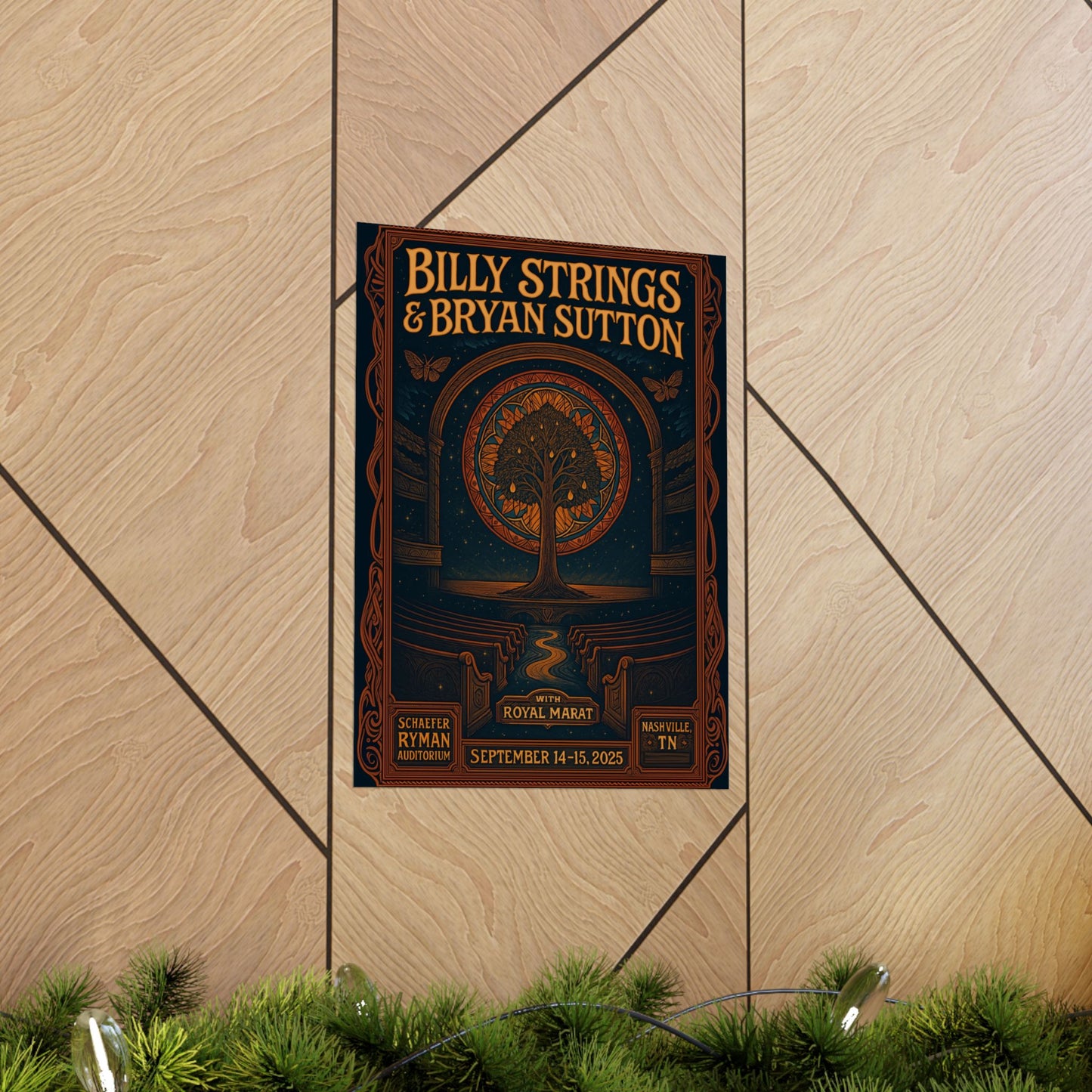Billy Strings & Bryan Sutton Ryman Auditorium | Nashville | September 14-15, 2025 | Concert Print