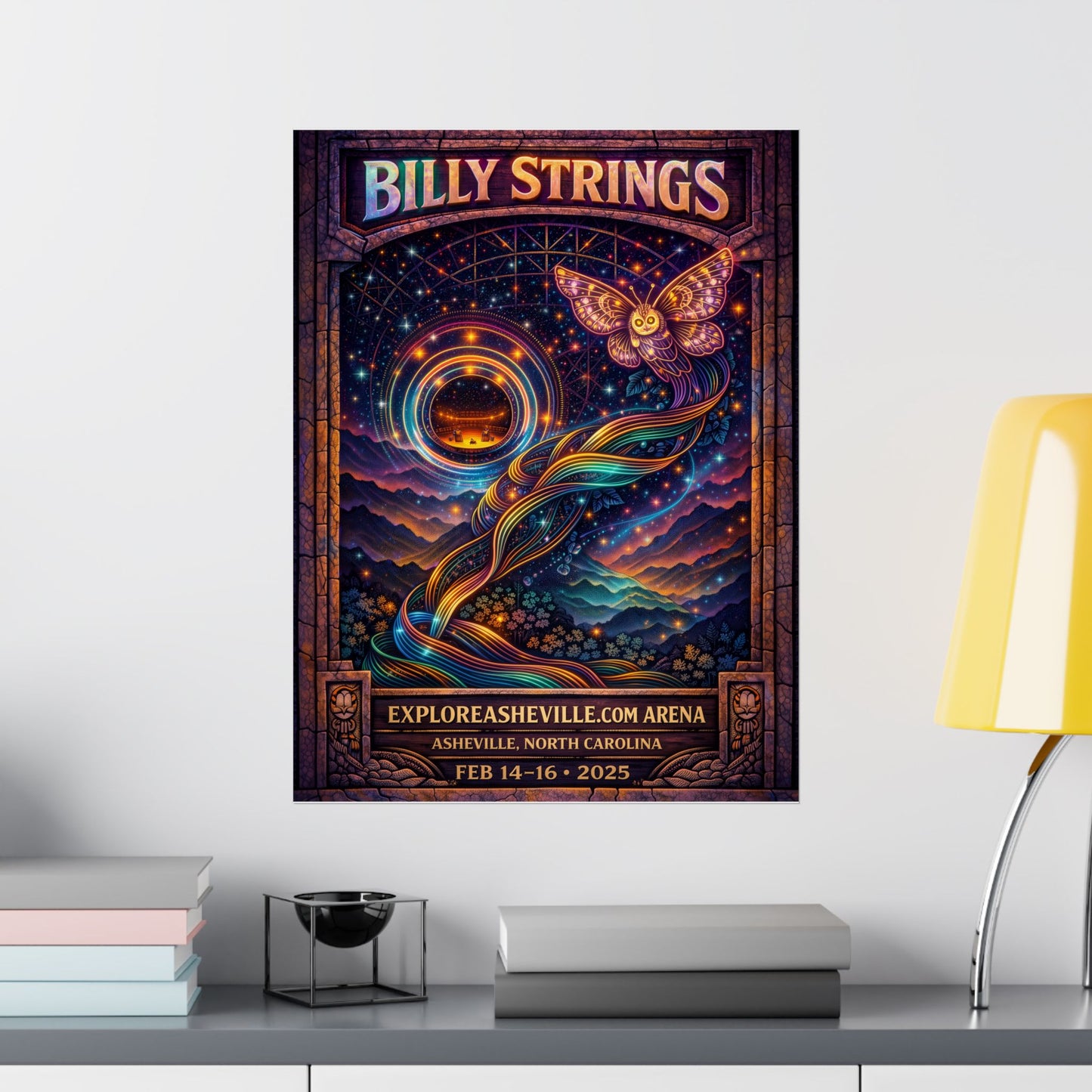 Billy Strings | 2/14/25 - 2/16/25 | Asheville, NC | Concert Poster | Weekend 2 V2