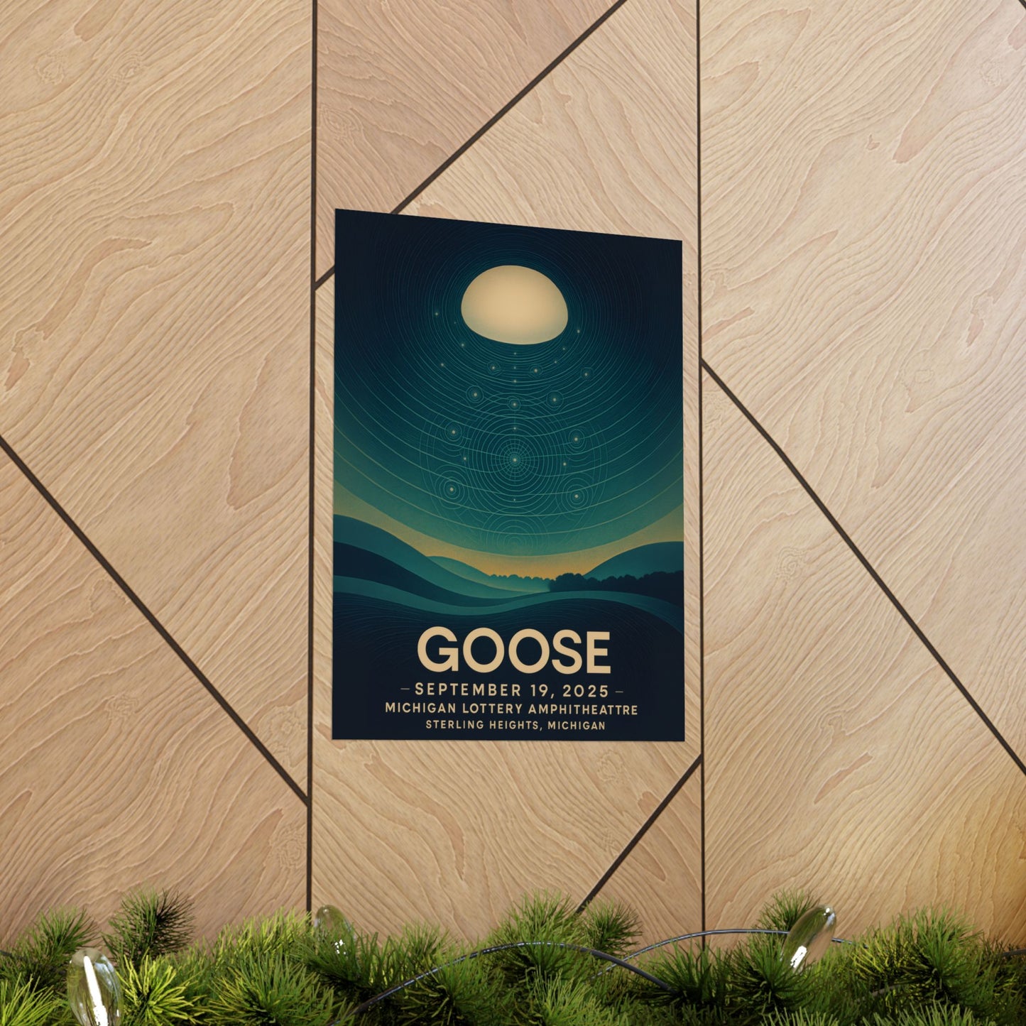 Goose Michigan Lottery Amphitheatre Concert Print | September 19, 2025 | Sterling Heights, MI | Variant 3
