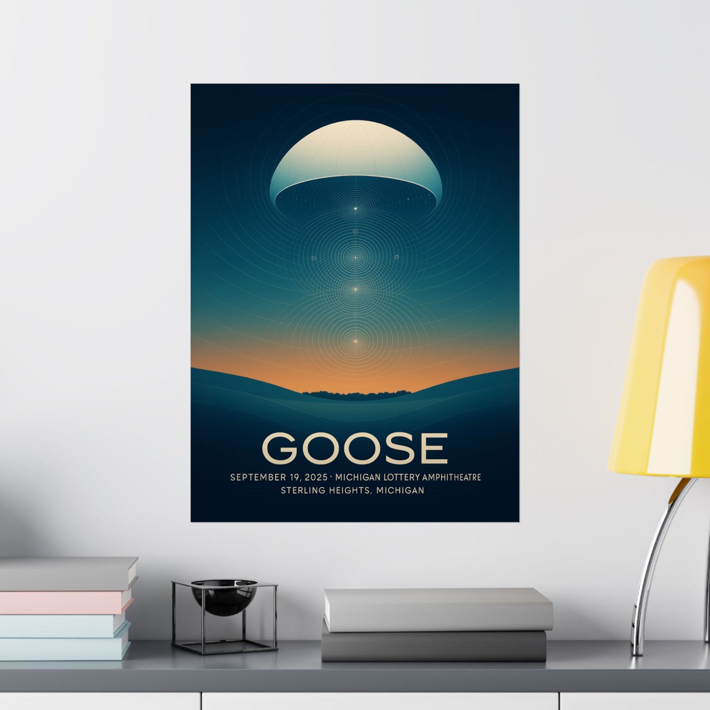 Goose Michigan Lottery Amphitheatre Concert Print | September 19, 2025 | Variant 1