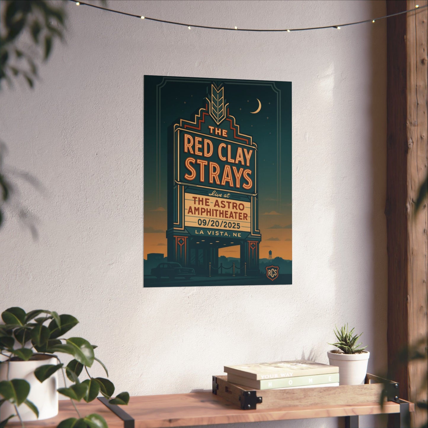 The Red Clay Strays La Vista NE Concert Print | September 20, 2025 | Astro Amphitheater | Variant 2
