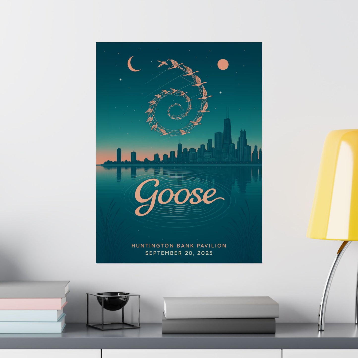 Goose Chicago Concert Poster | September 20, 2025 | Huntington Bank Pavilion | Variant 1