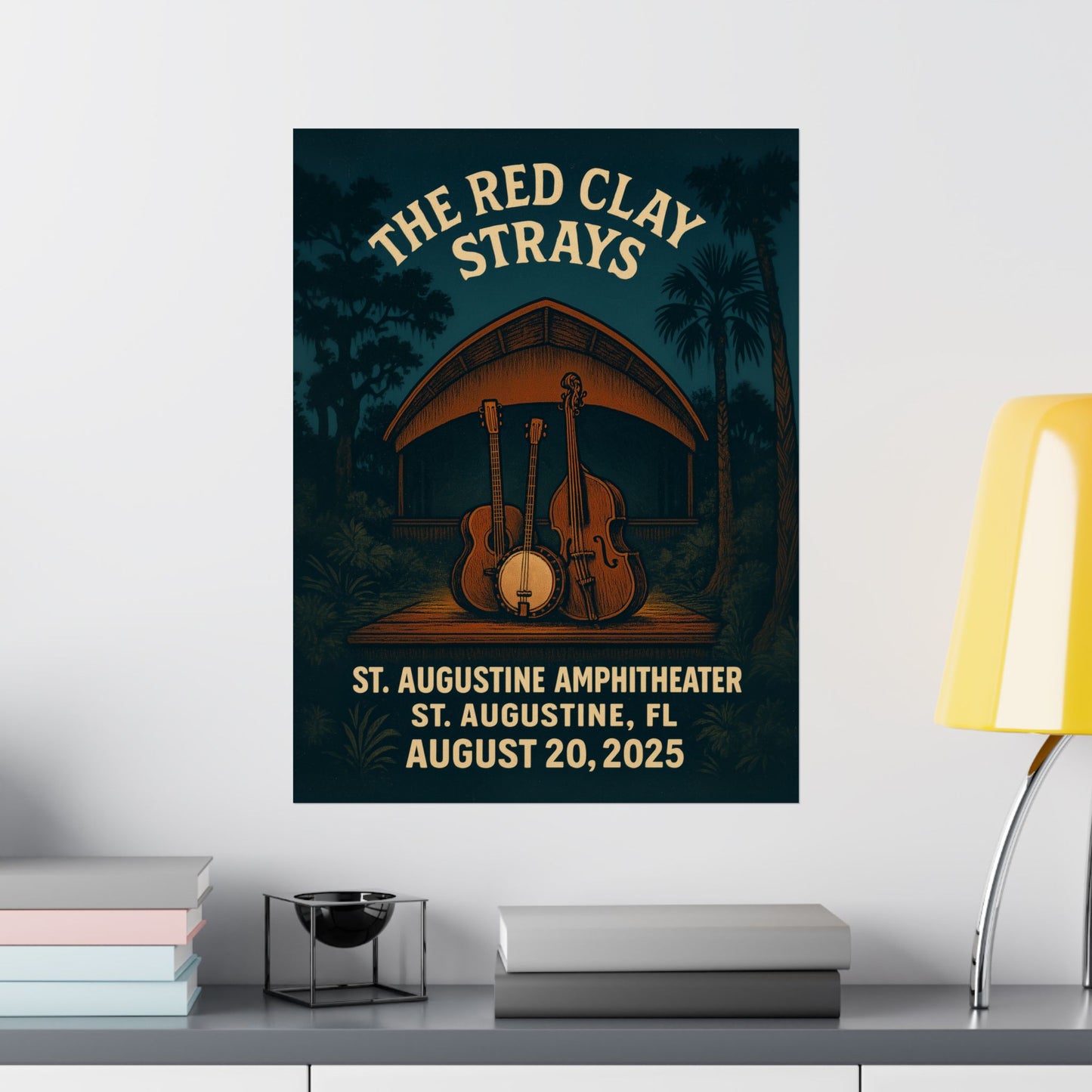 The Red Clay Strays | August 20, 2025 | St. Augustine Amphitheater | Florida | Concert Print
