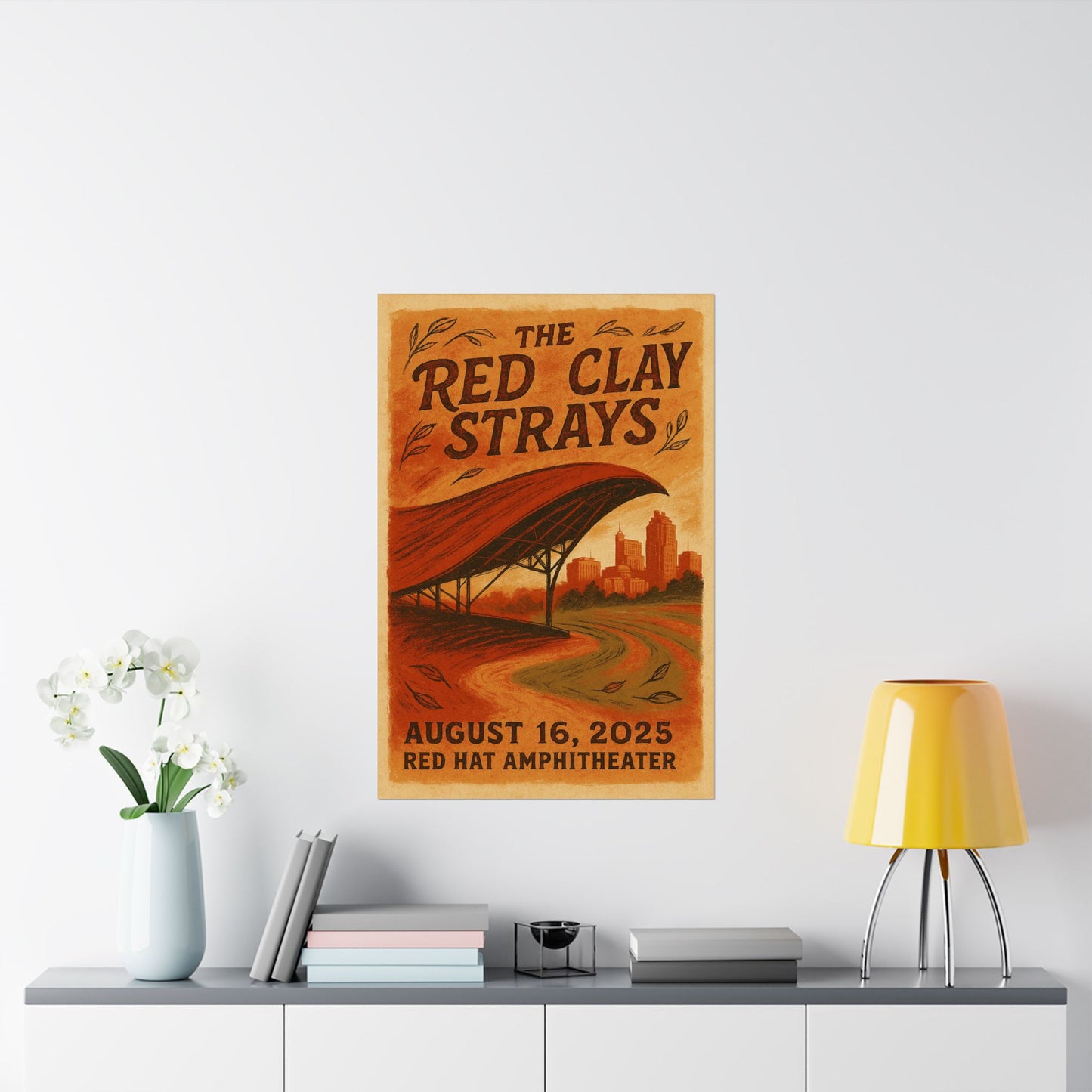 The Red Clay Strays Raleigh | Aug 16, 2025 | Red Hat Amphitheater | Concert Print