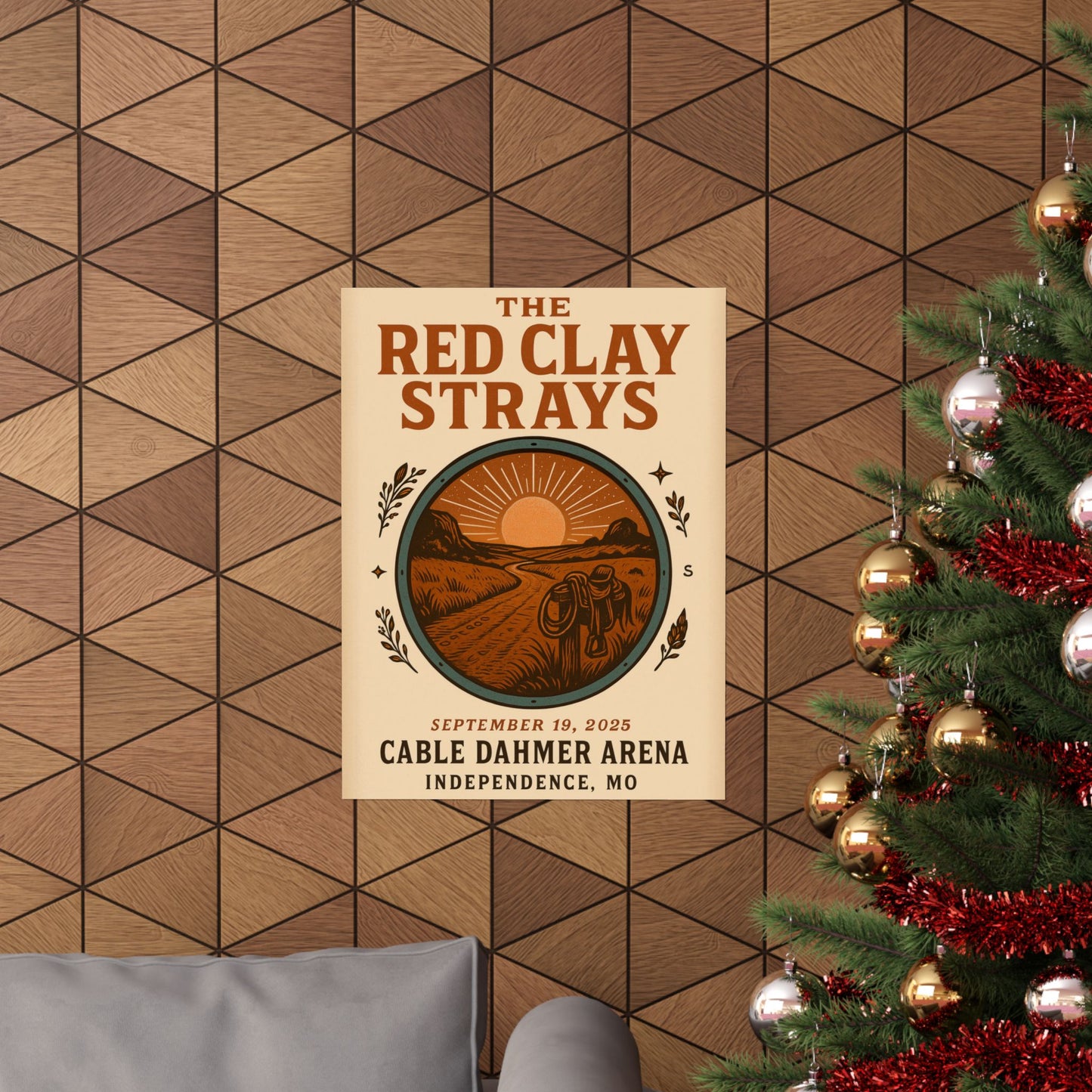 The Red Clay Strays Independence MO Concert Print | September 19, 2025 | Cable Dahmer Arena | Variant 1