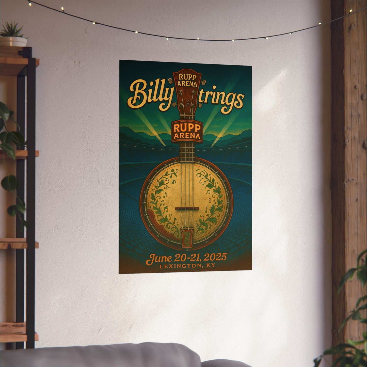Billy Strings Lexington KY June 20-21, 2025 Concert Print