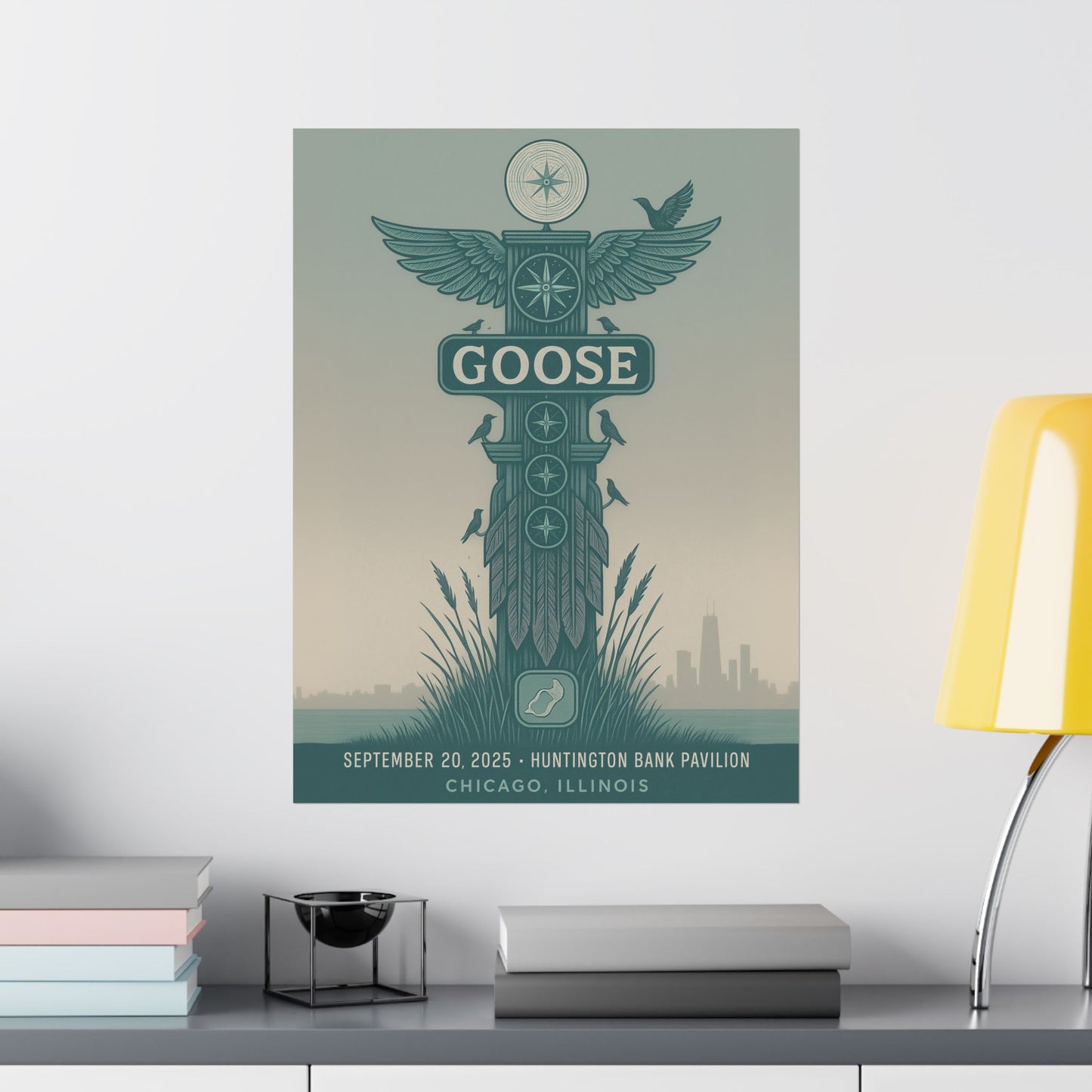 Goose Chicago September 20, 2025 | Huntington Bank Pavilion | Concert Poster | Variant 3