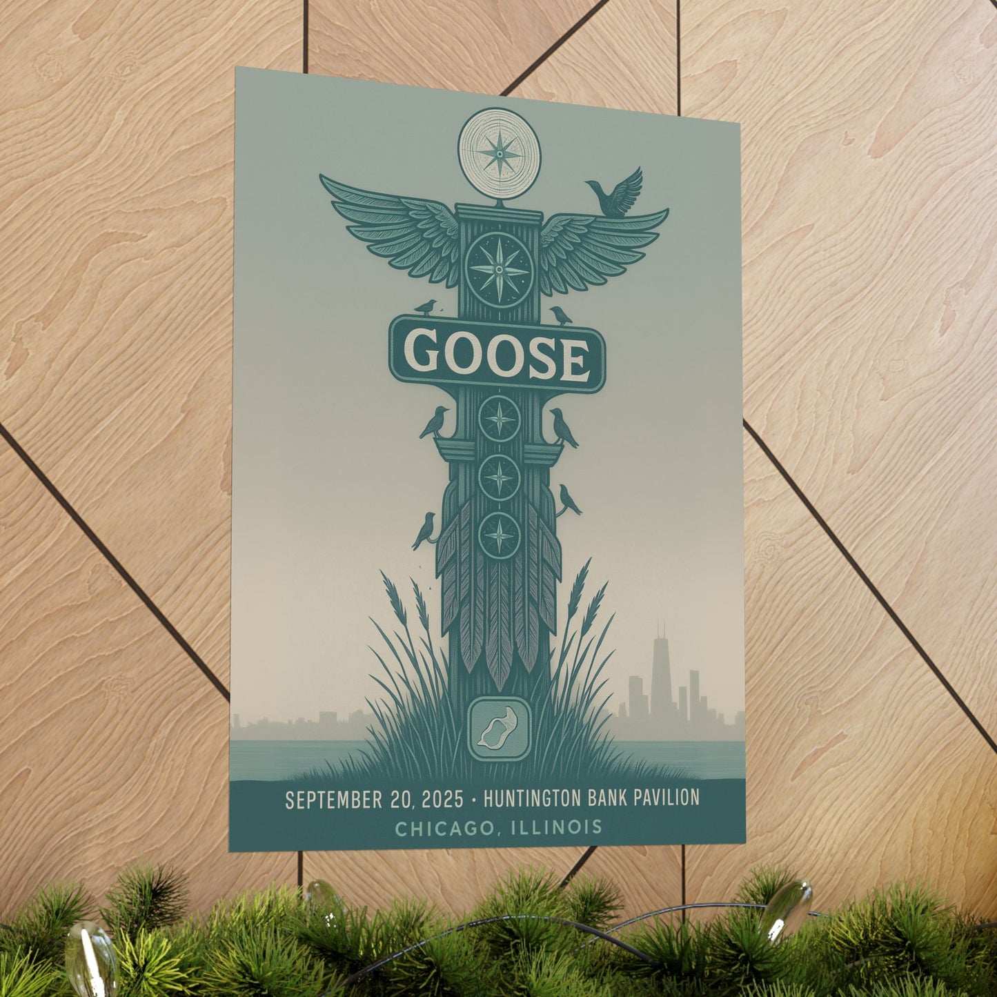 Goose Chicago September 20, 2025 | Huntington Bank Pavilion | Concert Poster | Variant 3