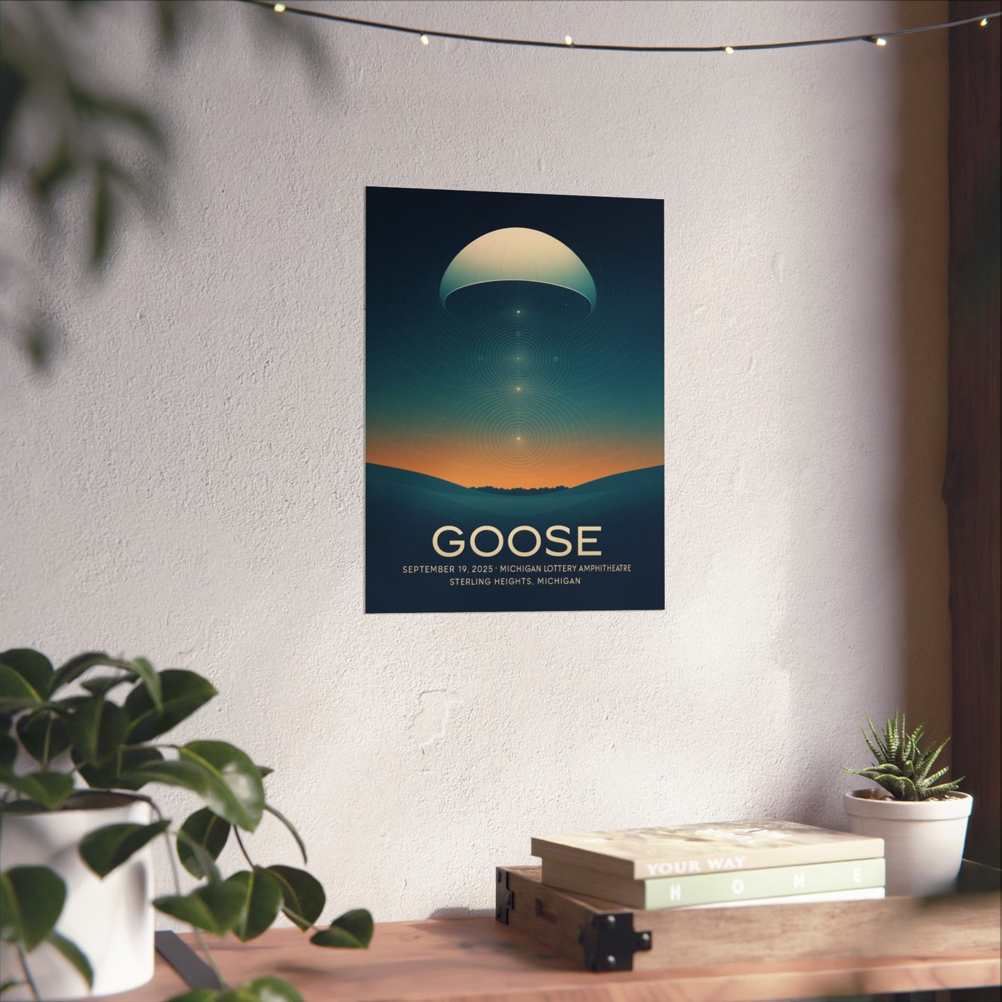Goose Michigan Lottery Amphitheatre Concert Print | September 19, 2025 | Variant 1
