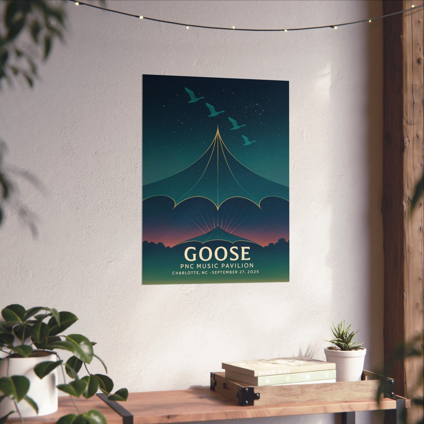 Goose Charlotte Concert Print | September 27, 2025 | PNC Music Pavilion | Variant 1