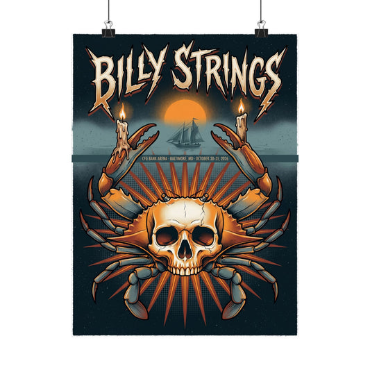 Billy Strings | October 30–31, 2026 | Baltimore, MD | Concert Poster