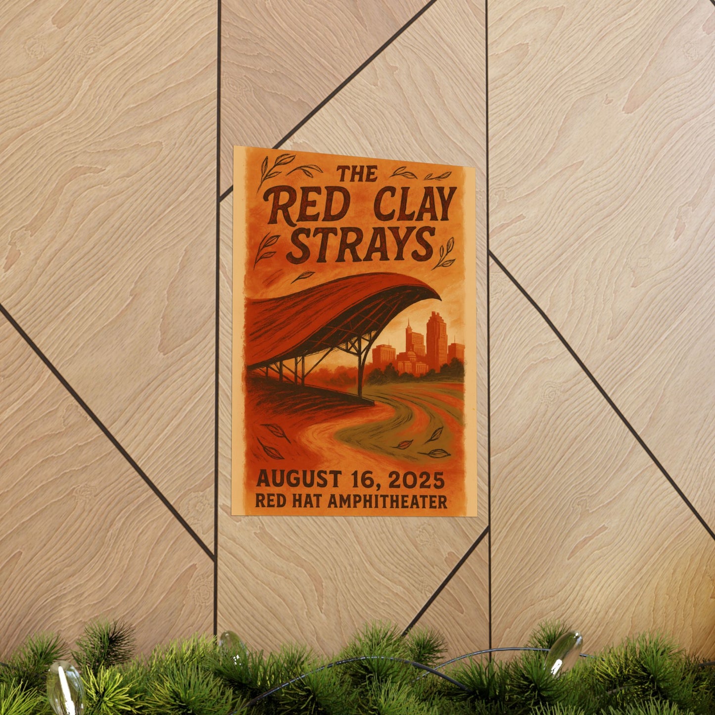 The Red Clay Strays Raleigh | Aug 16, 2025 | Red Hat Amphitheater | Concert Print