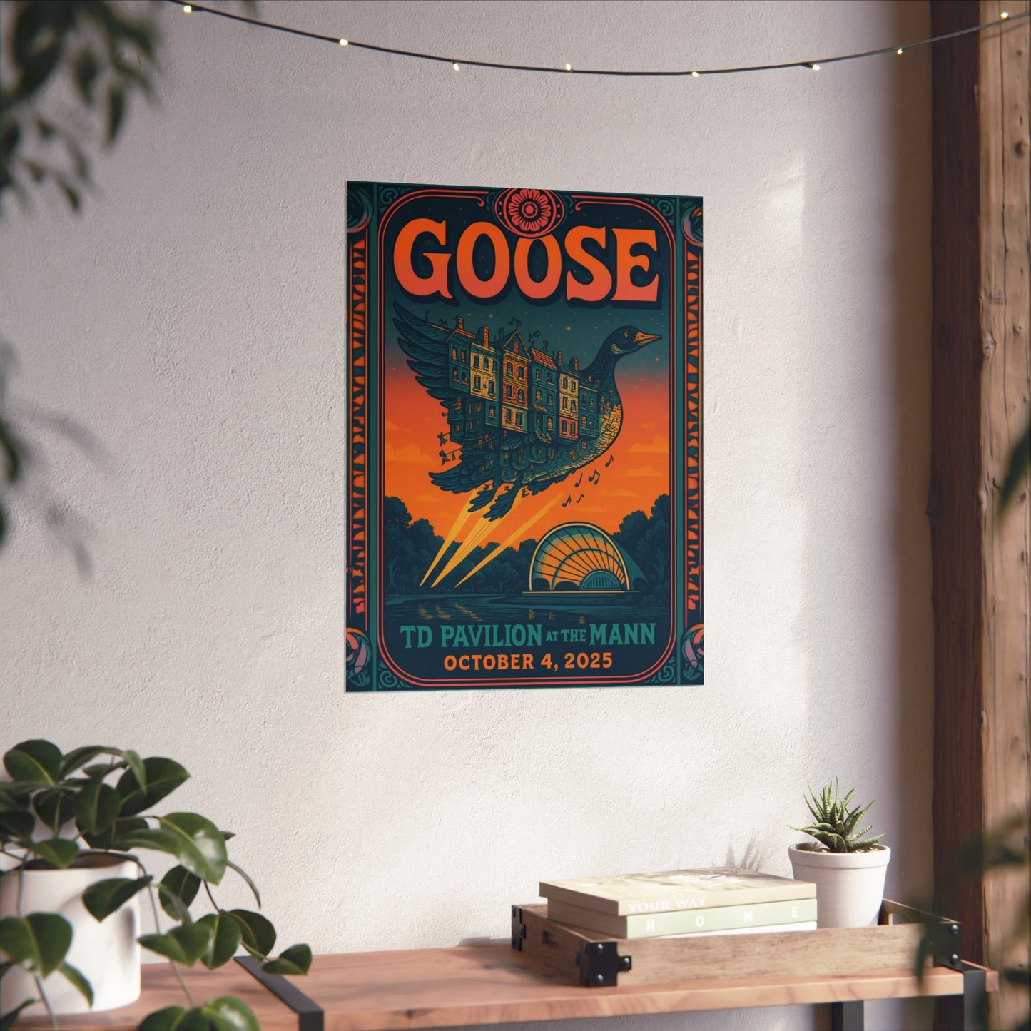 Goose TD Pavilion at The Mann | October 4, 2025 | Philadelphia | Concert Poster | Limited Edition | Variant 2
