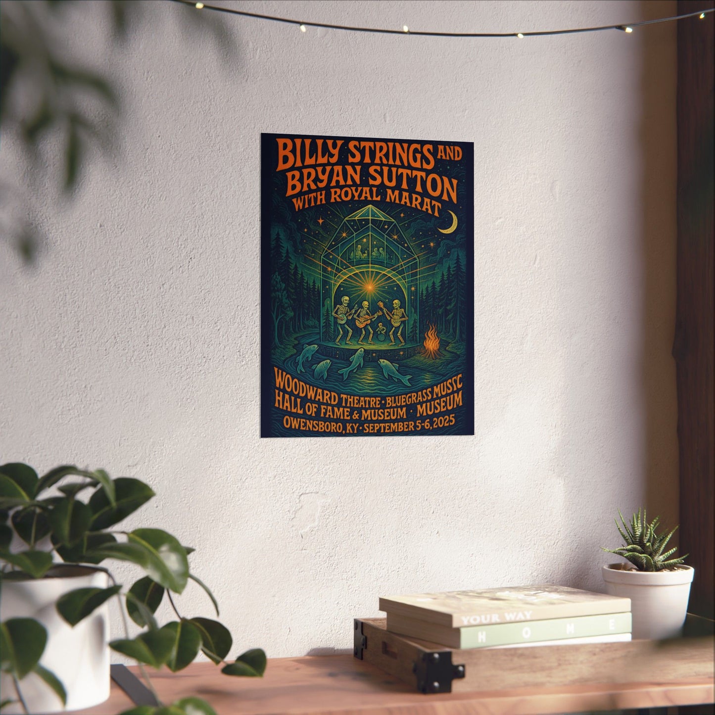 Billy Strings & Bryan Sutton Owensboro KY Concert Print | September 5 and 6, 2025 | Woodward Theatre