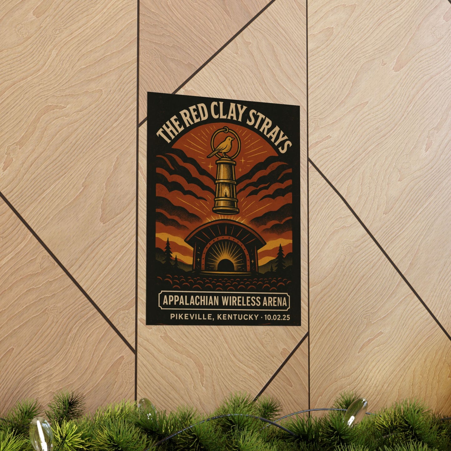 The Red Clay Strays Pikeville KY Concert Print | October 2, 2025 | Appalachian Wireless Arena | Variant 1
