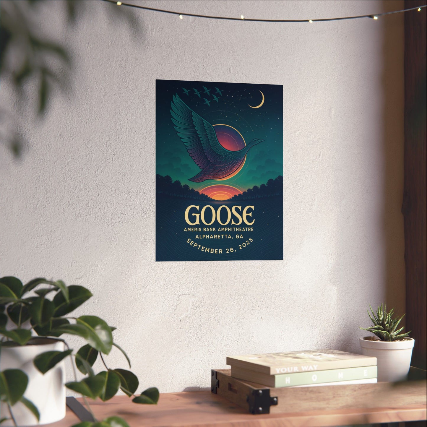 Goose Alpharetta September 26,2025 Concert Print | Ameris Bank Amphitheatre | Concert Print | Version 1