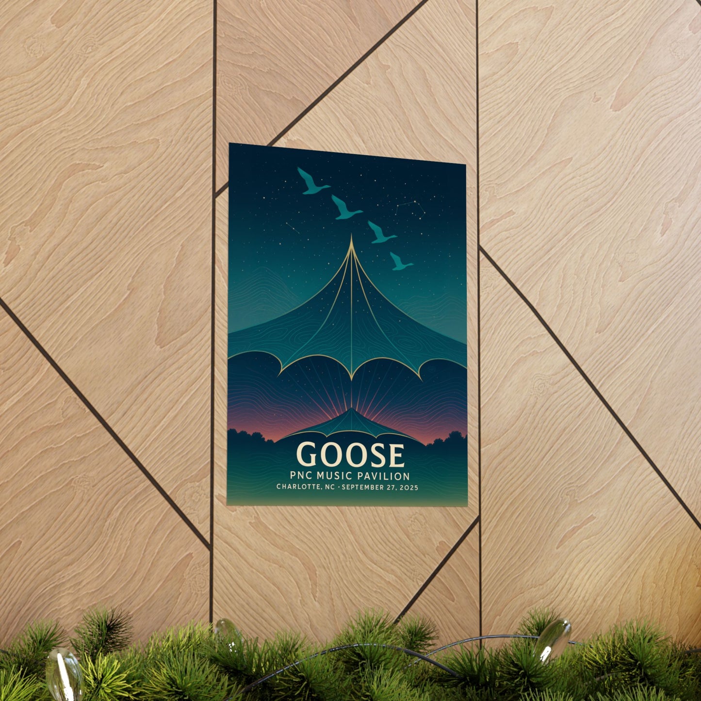 Goose Charlotte Concert Print | September 27, 2025 | PNC Music Pavilion | Variant 1