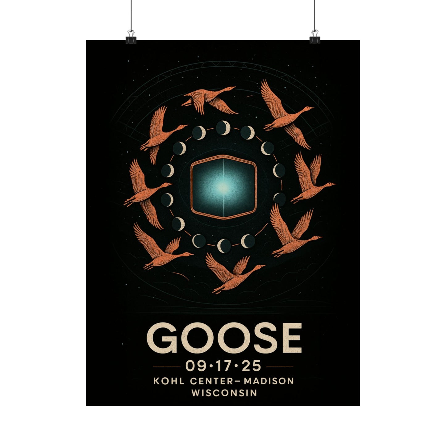 Goose Kohl Center Concert Print | Madison WI | September 17, 2025 | Variant 3