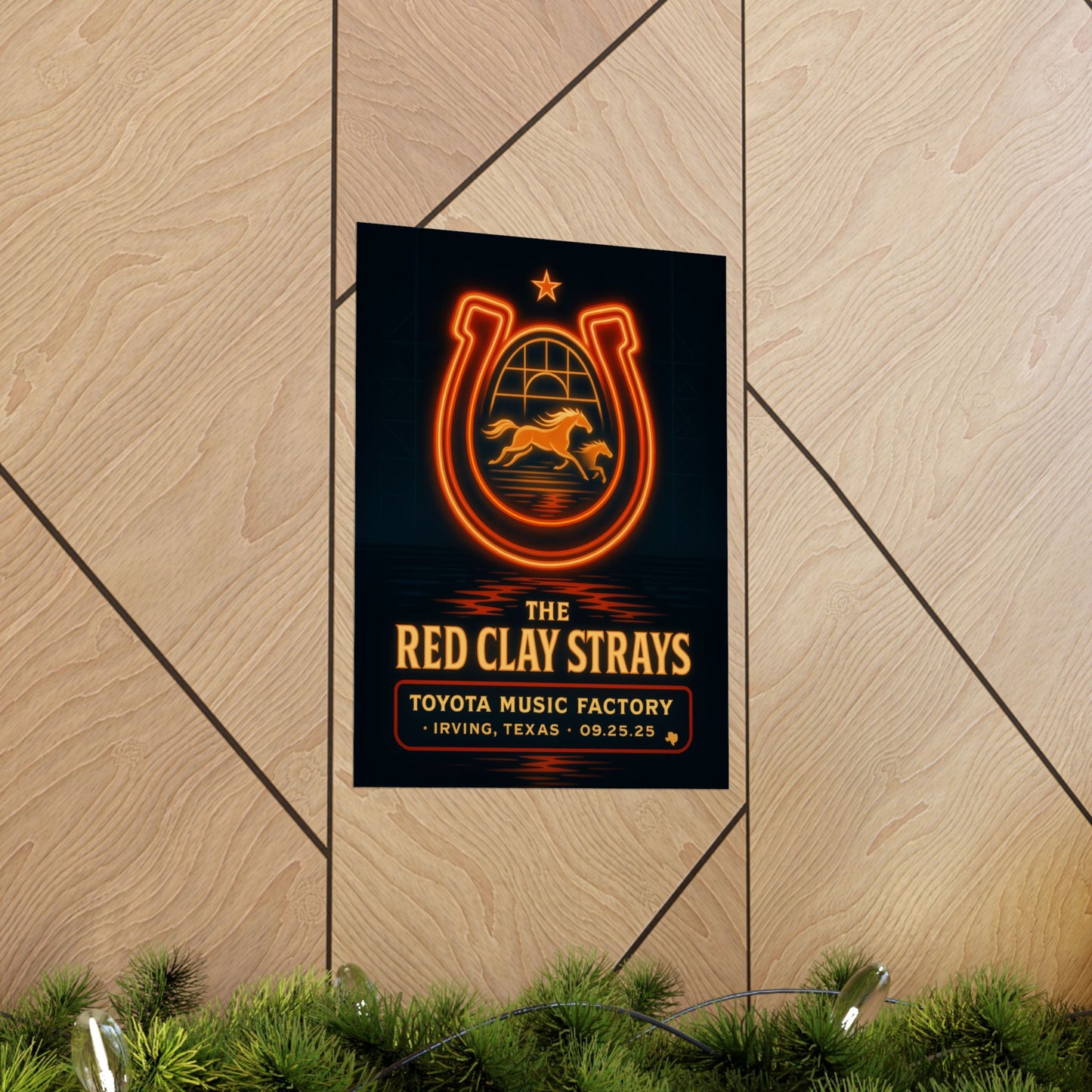 The Red Clay Strays Irving TX Concert Print | September 25, 2025 | Toyota Music Factory | Variant 2