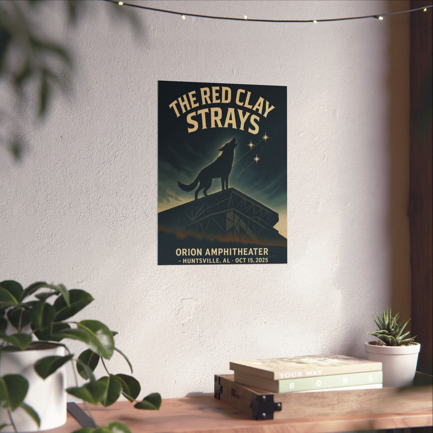 The Red Clay Strays Huntsville, AL Concert Print | October 15, 2025 | Orion Amphitheater | Variant 2