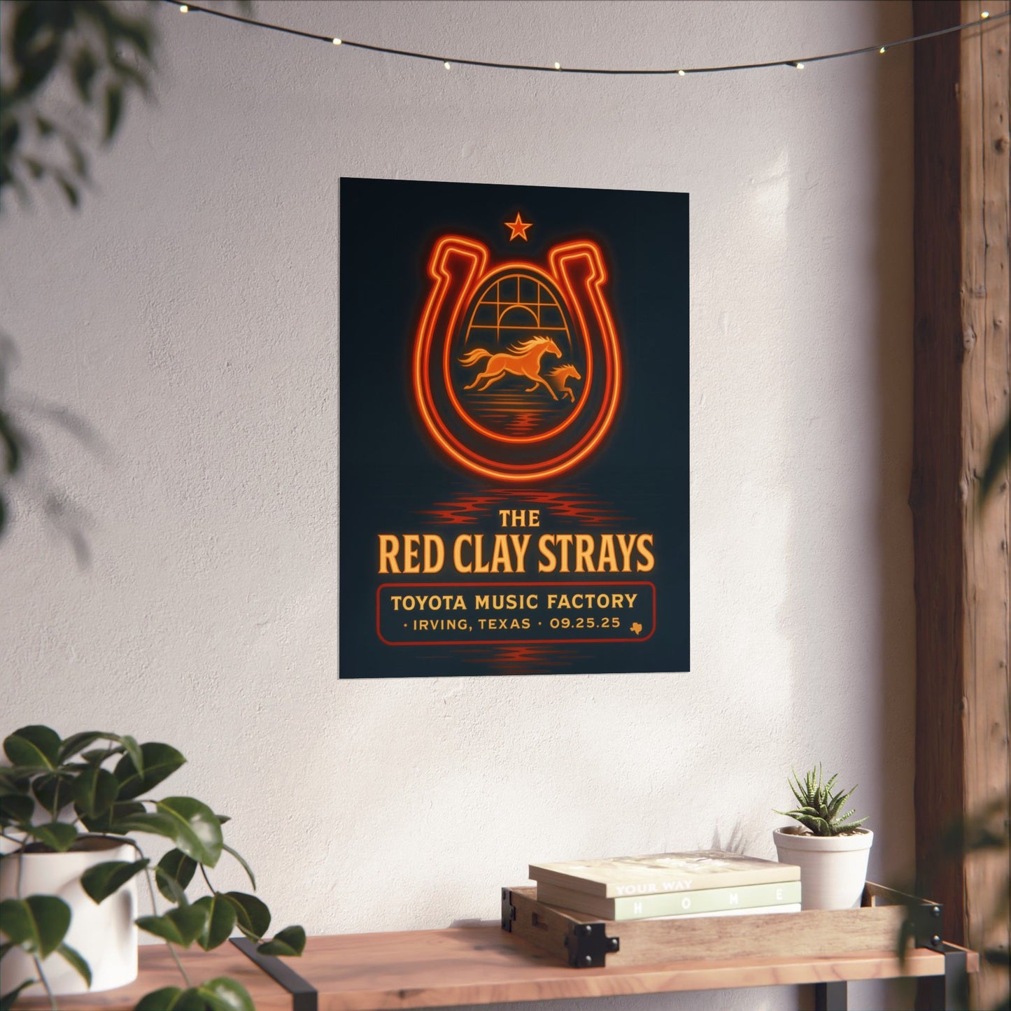 The Red Clay Strays Irving TX Concert Print | September 25, 2025 | Toyota Music Factory | Variant 2