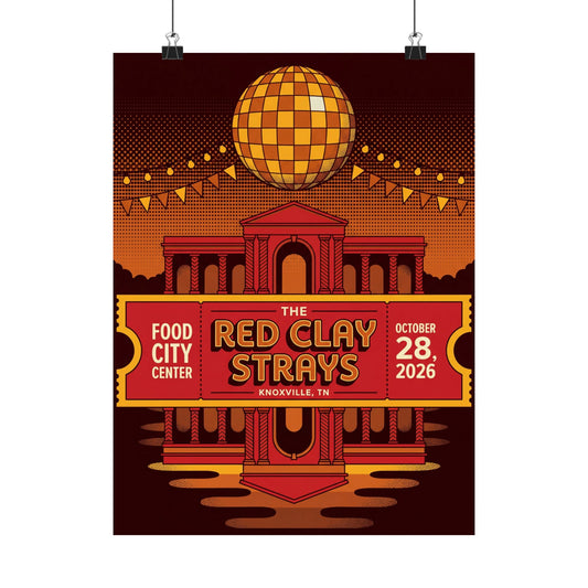 The Red Clay Strays | October 28, 2026 | Knoxville, TN | Concert Poster
