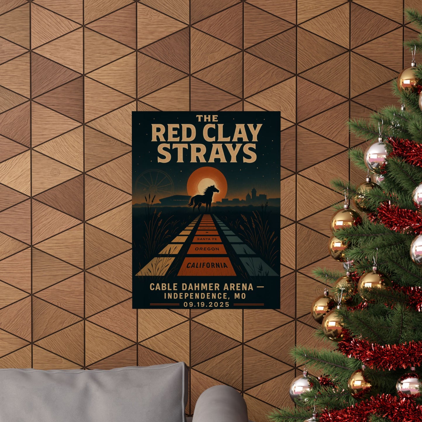 The Red Clay Strays Independence MO Concert Print | September 19, 2025 | Cable Dahmer Arena | Variant 2