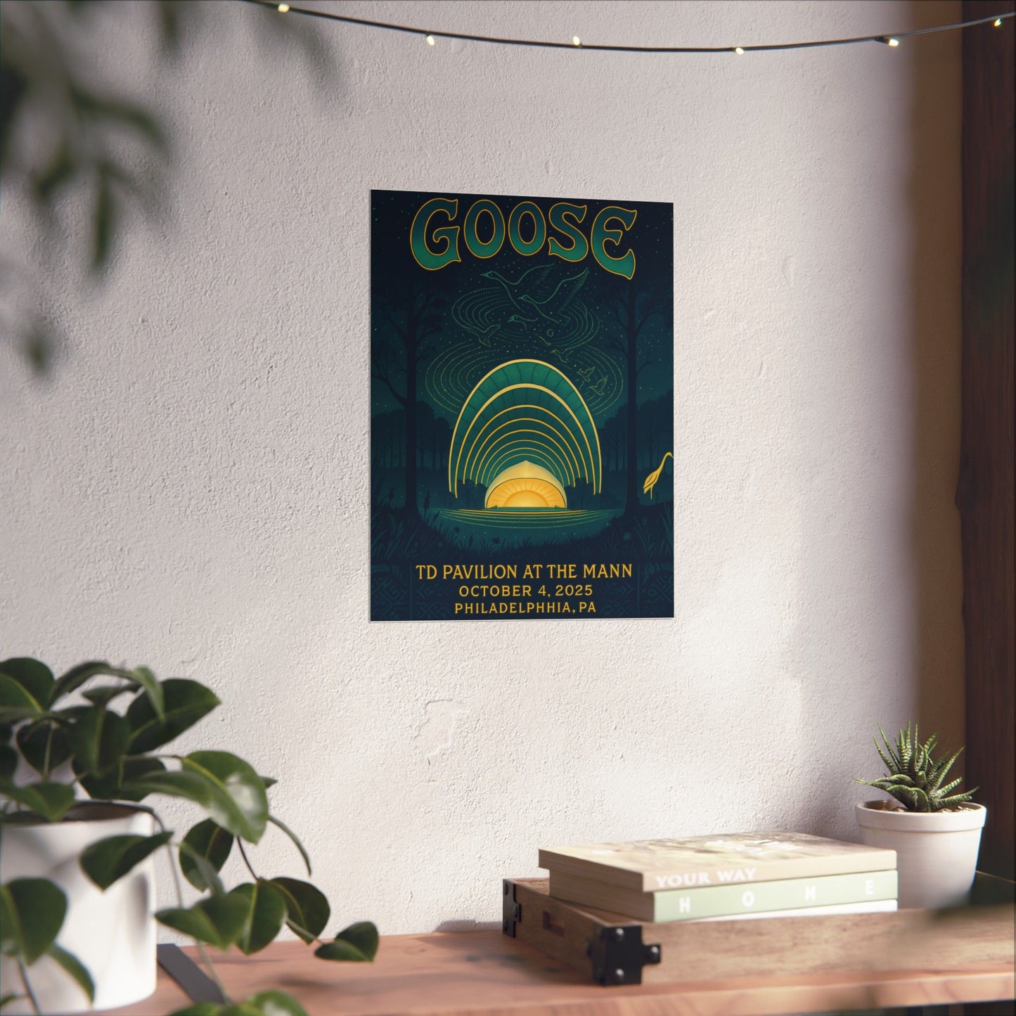 Goose TD Pavilion at The Mann | October 4, 2025 | Philadelphia PA | Concert Poster | Limited Edition | Variant 1