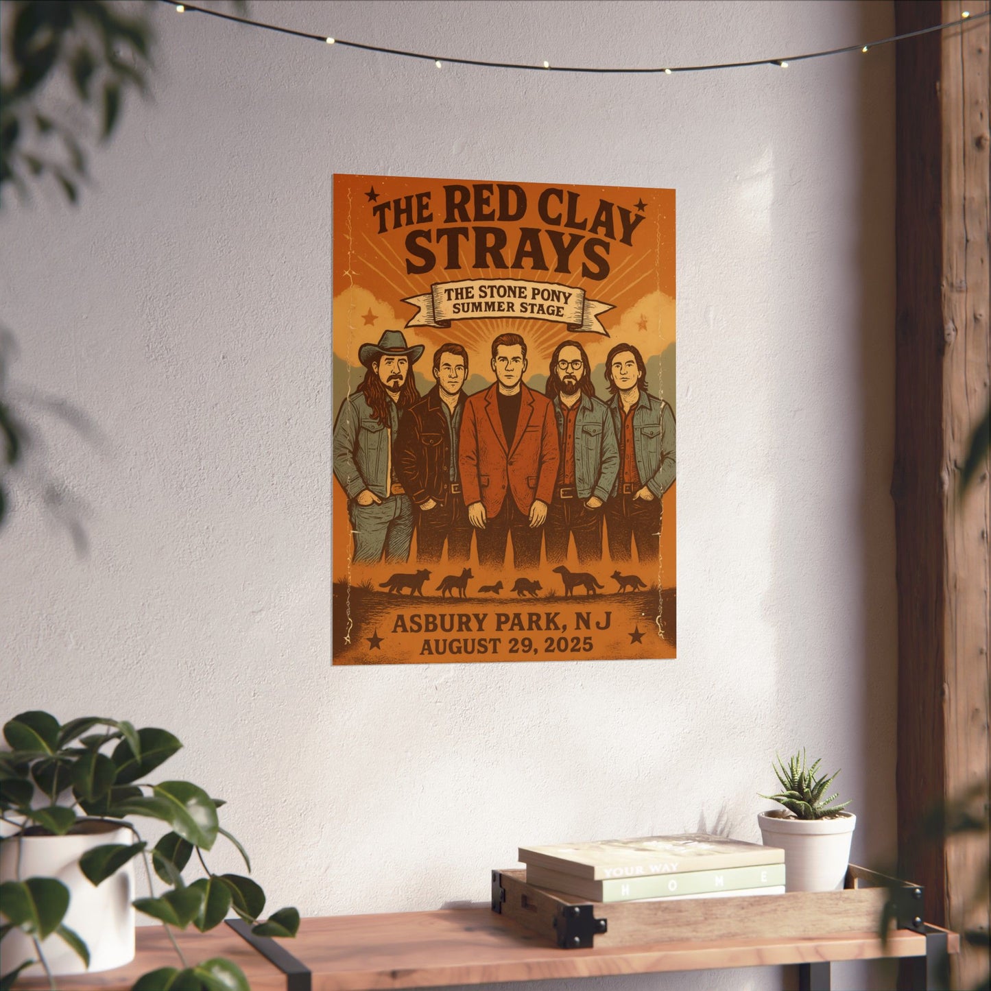 The Red Clay Strays | August 29, 2025 | Stone Pony Summer Stage | Asbury Park, NJ | Fan Concert Print