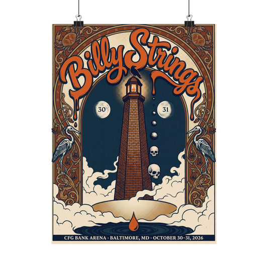 Billy Strings | October 30–31, 2026 | Baltimore, MD | Concert Poster 2