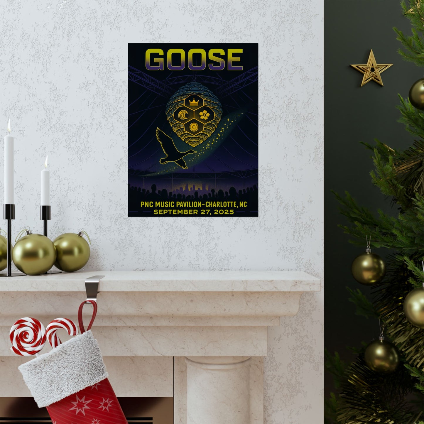 Goose Charlotte Concert Print | September 27, 2025 | PNC Music Pavilion | Variant 2