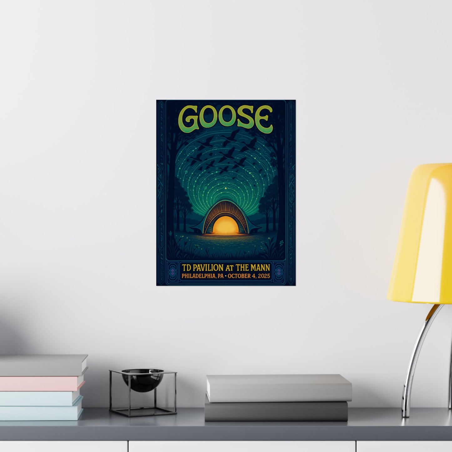 Goose TD Pavilion at The Mann Concert Poster | October 4, 2025 | Philadelphia | Limited Edition | Variant 3