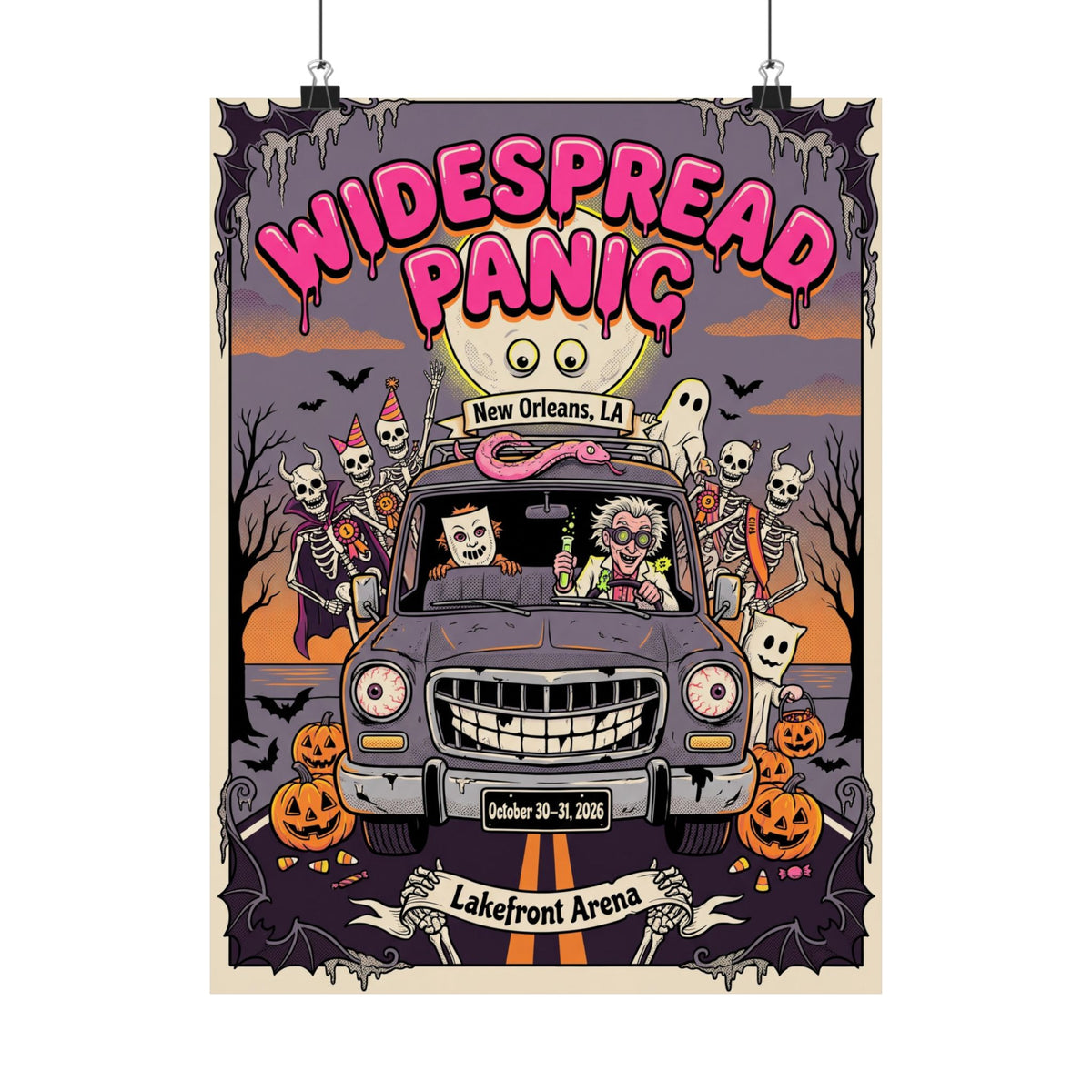 Widespread Panic | October 30–31, 2026 | New Orleans, LA | Concert Poster