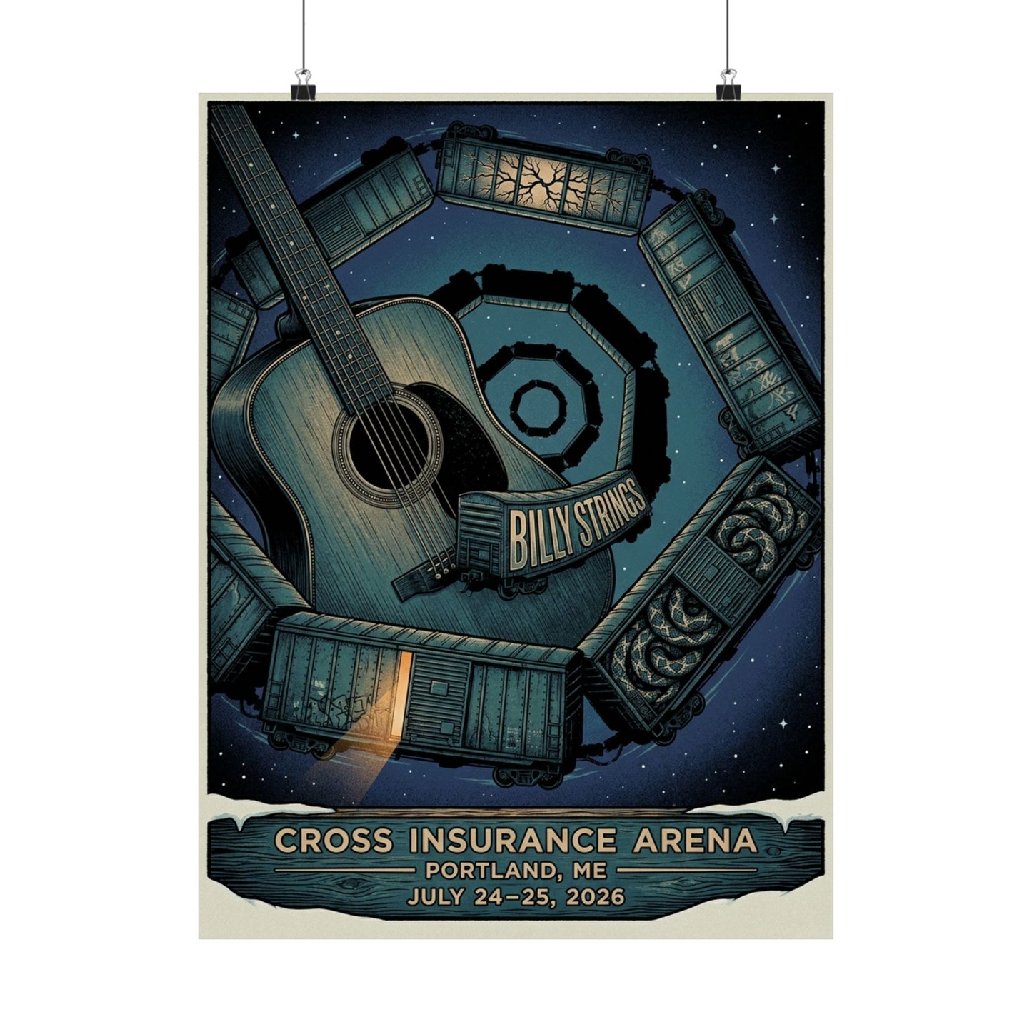 Billy Strings | July 24–25, 2026 | Portland, ME | Concert Poster