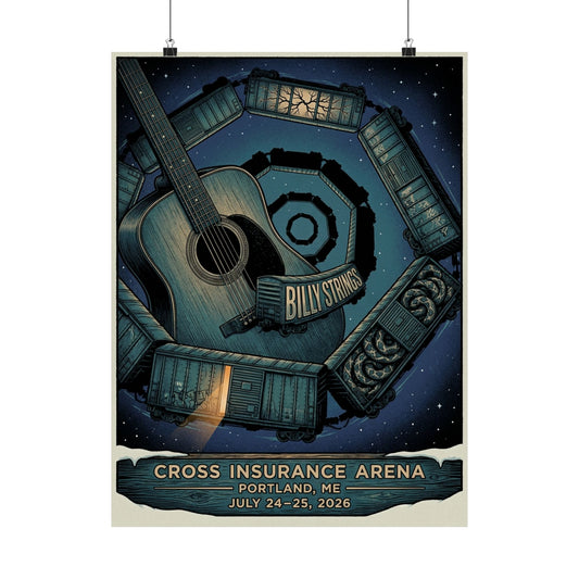 Billy Strings | July 24–25, 2026 | Portland, ME | Concert Poster