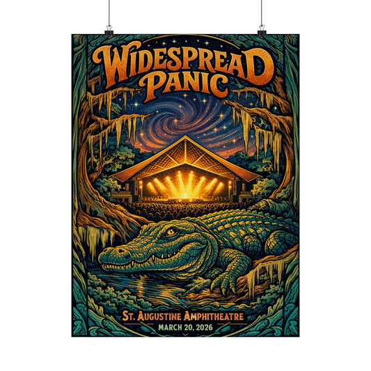 Widespread Panic | 03/20/26 | St. Augustine, FL | Concert Poster  | N1