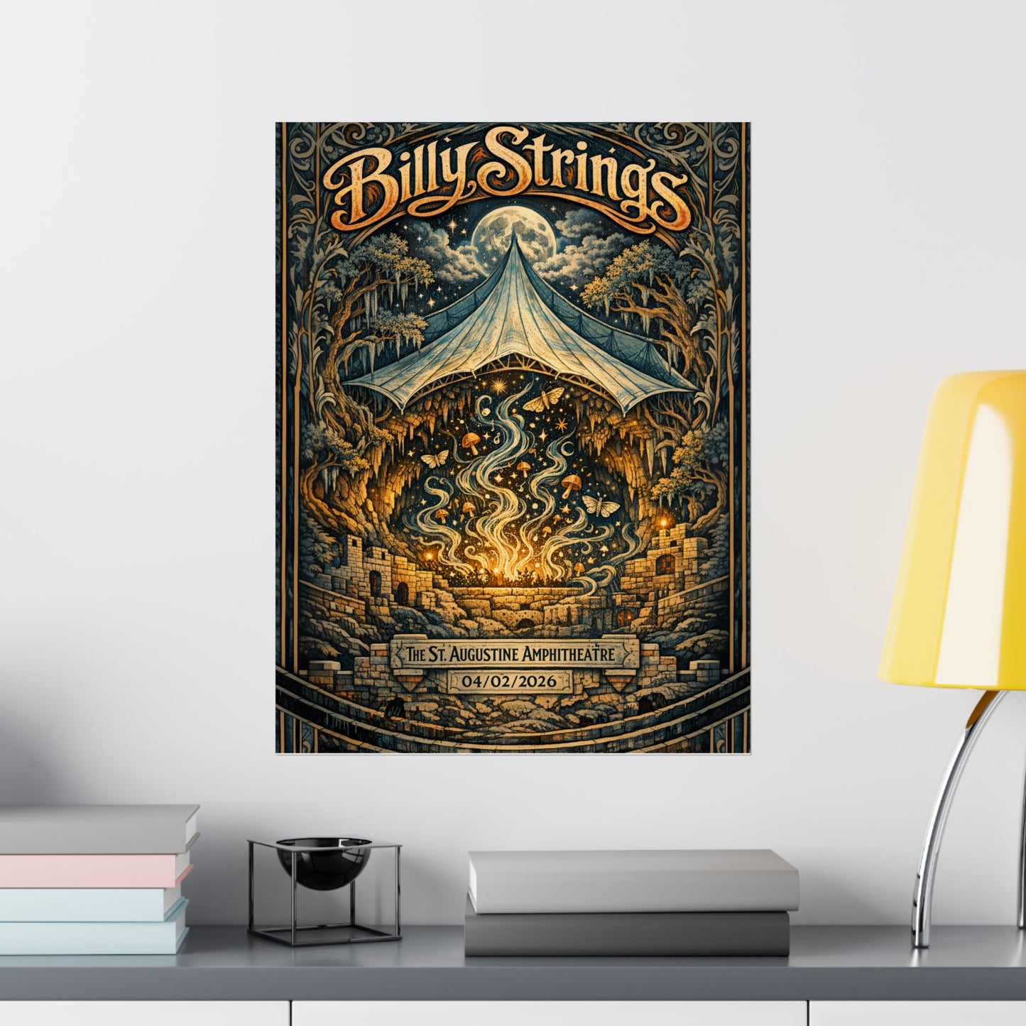 Billy Strings | 04/02/2026 | St. Augustine, FL | Concert Poster  | N1