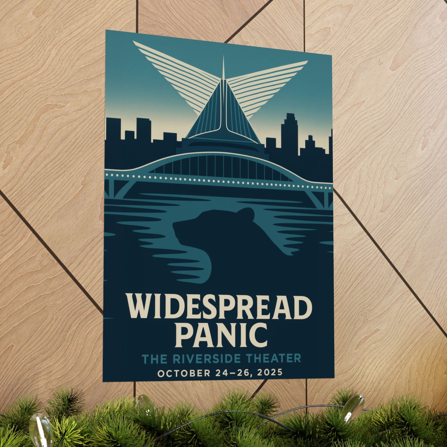 Widespread Panic Milwaukee Print Oct 2025 | Riverside Theater Fan Art Poster | Variant 1