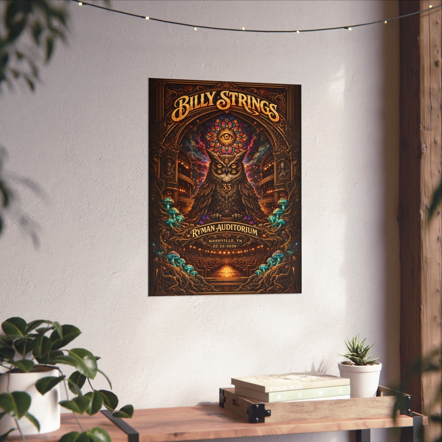 Billy Strings | 02/22/2026 | Nashville, TN | Concert Poster  | V1