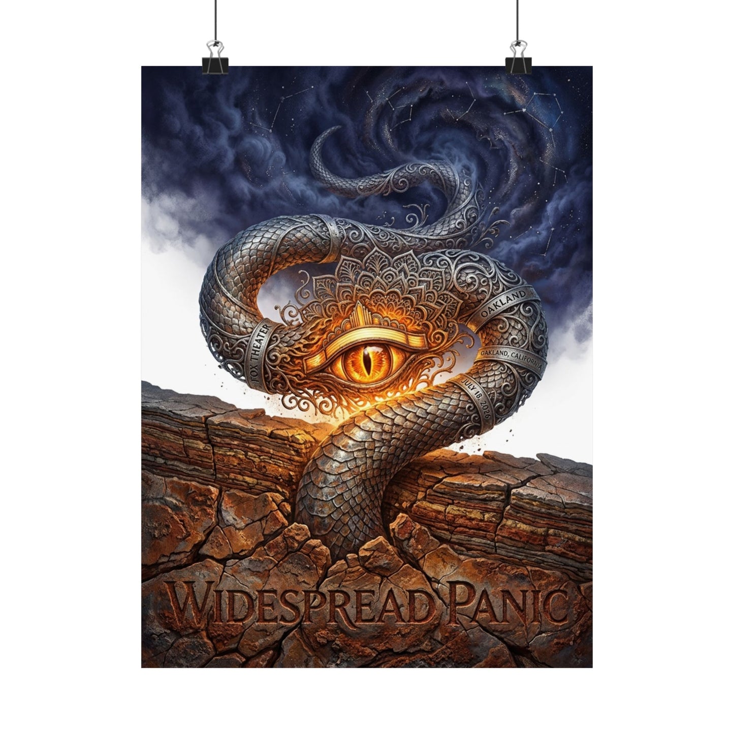 Widespread Panic | July 18, 2026 | Oakland, CA | Concert Poster