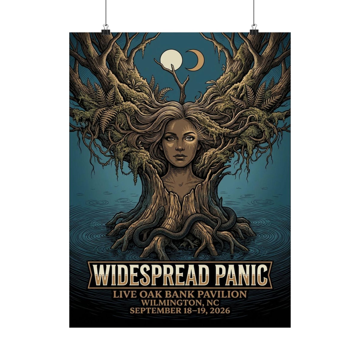 Widespread Panic | September 18–19, 2026 | Wilmington, NC | Concert Poster